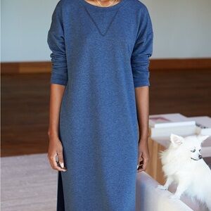 Emerson Fry Cozy Midi Dress Size S Lake Blue